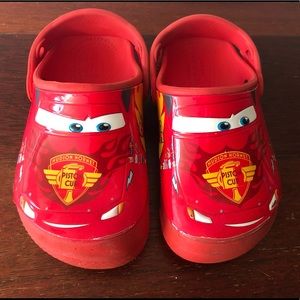 Lightning McQueen Crocs Size 11